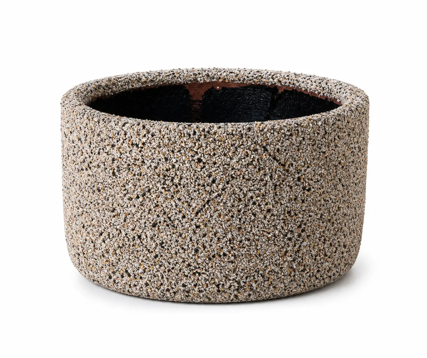Macetero de Arcilla de Piedras Naturales con Drenaje | Ideal para Regalo y Plantas de Interior y Exterior