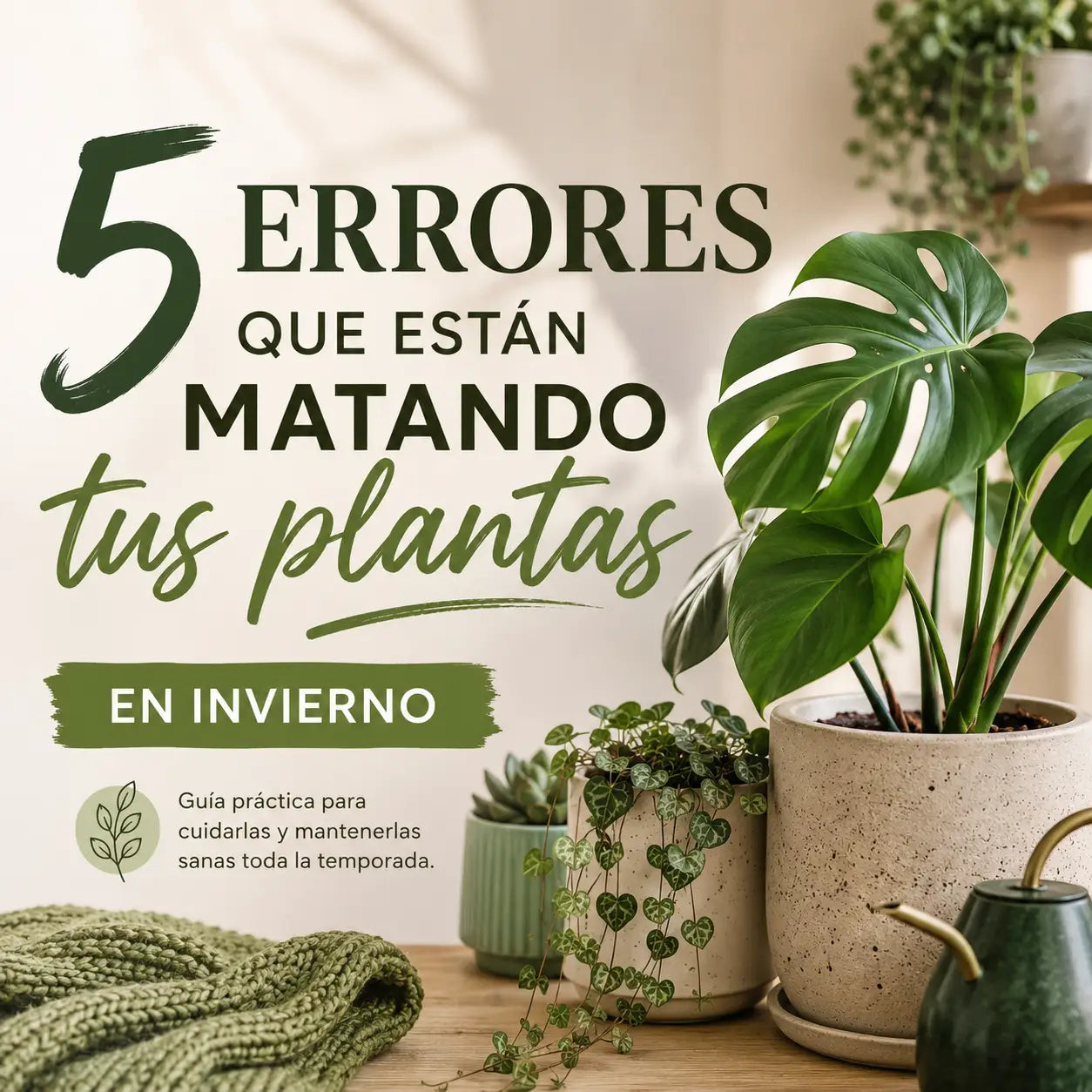 Cómo cuidar tus plantas en invierno: 5 errores que debes evitar