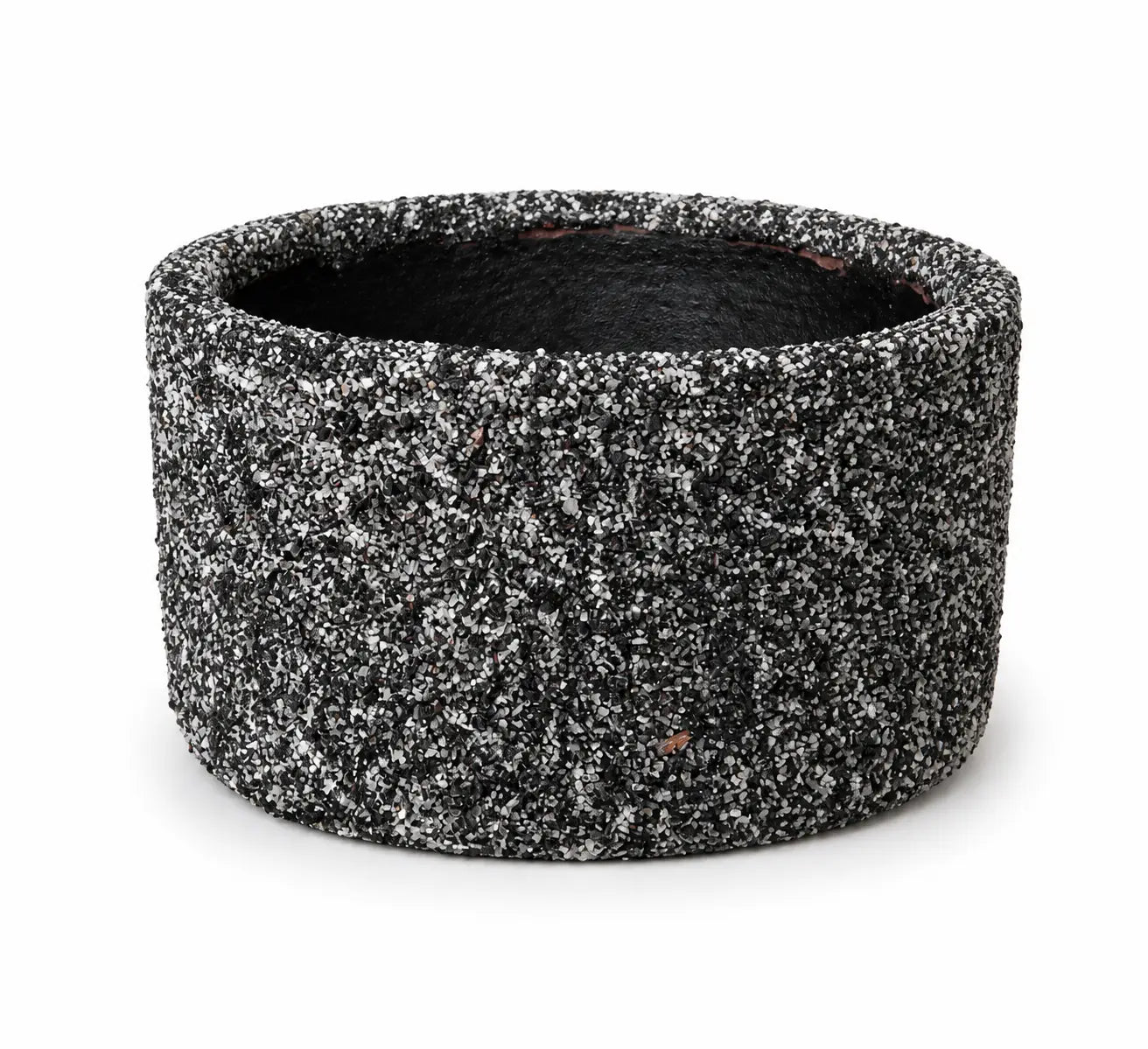 Macetero de Arcilla de Piedras Naturales con Drenaje | Ideal para Regalo y Plantas de Interior y Exterior