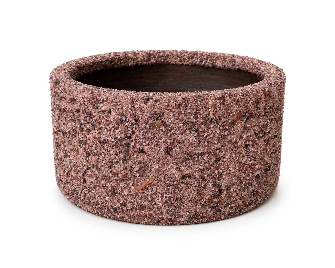 Macetero de Arcilla de Piedras Naturales con Drenaje | Ideal para Regalo y Plantas de Interior y Exterior