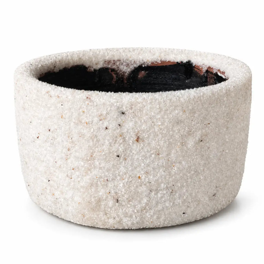 Macetero de Arcilla de Piedras Naturales con Drenaje | Ideal para Regalo y Plantas de Interior y Exterior