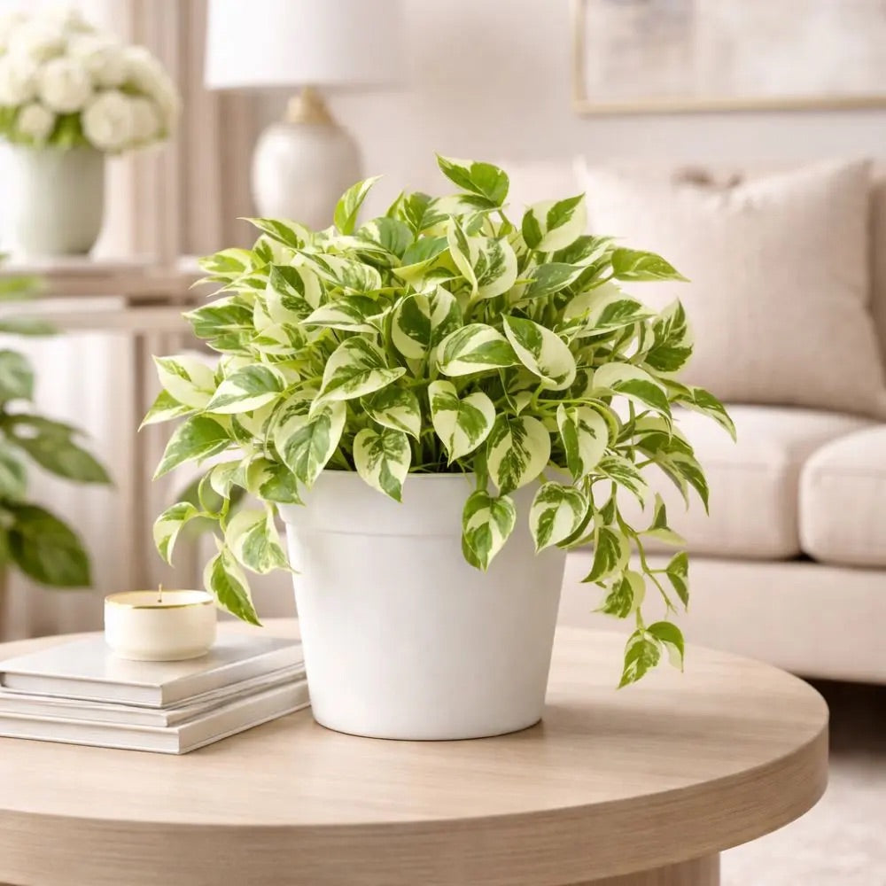Pothos N’Joy | Planta de Interior Variegada Fácil de Cuidar | Decoración Natural para Hogar