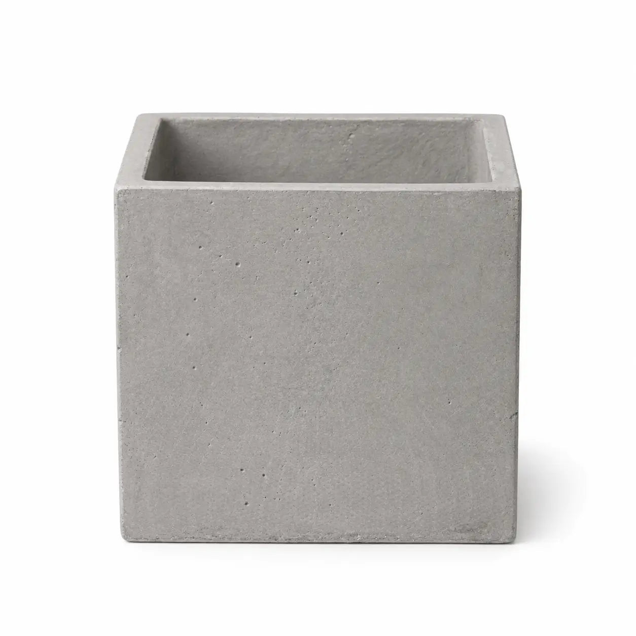 Macetero Cuadrado de Hormigón 12x12 cm con Drenaje | Maceta Moderna para Plantas de Interior y Suculentas